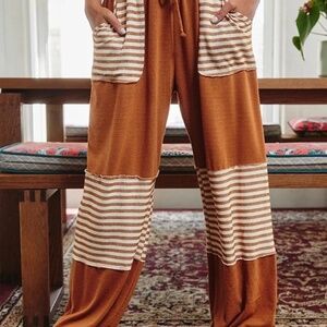 Striped WideLeg Pants